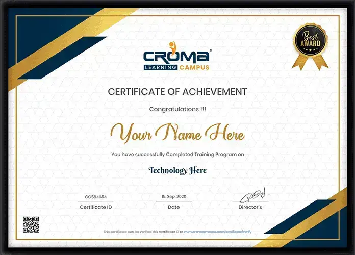 certificate banner